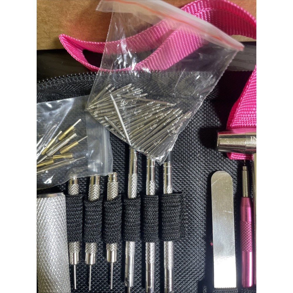 Invicta ITK-008 Watch Travel Repair Kit Tool Set Pink/White New In Box - Picture 5 of 11